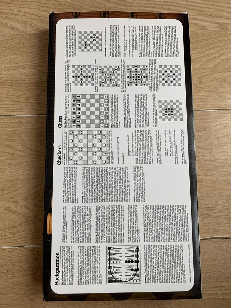 Shachy warcaby tryktrak, gra planszowa 35 centymetrów.