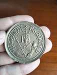 Medalha em bronze Carlos IV Sacro-Imperador do Império Romano-Germânic