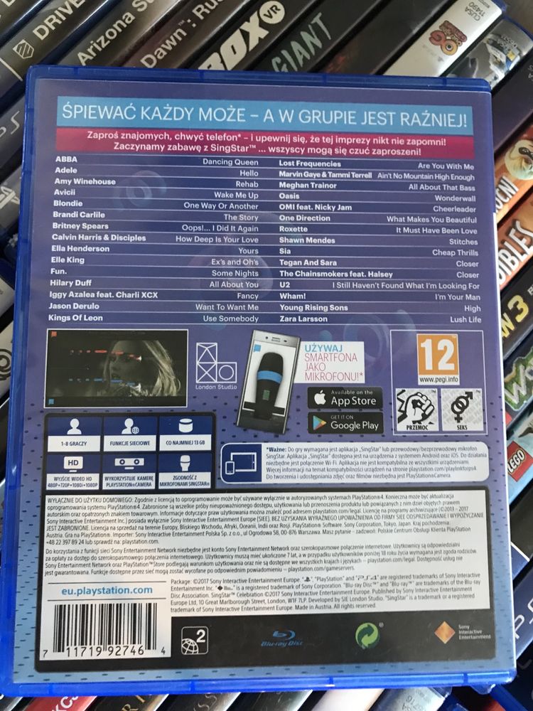 Singstar celebration pl gra na ps4 gry playstation playlink just sing