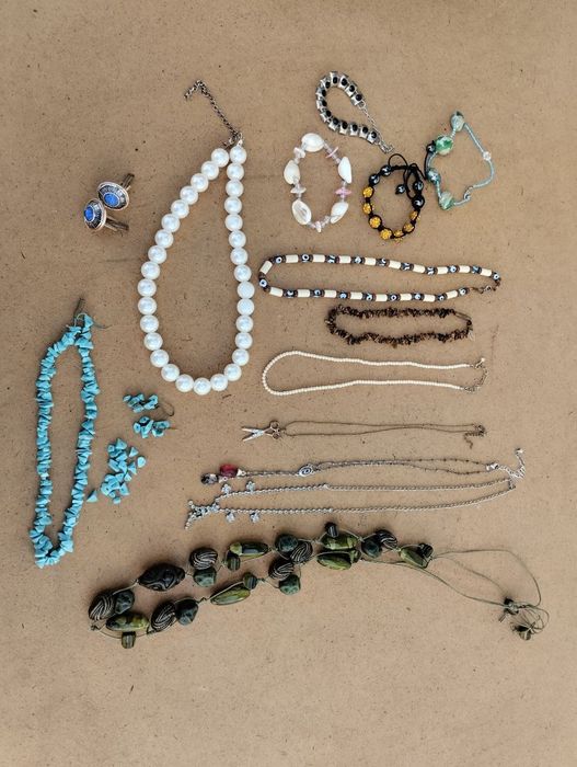 Бусы, запонки, колье, серьги, бирюза, браслет, цепочка.