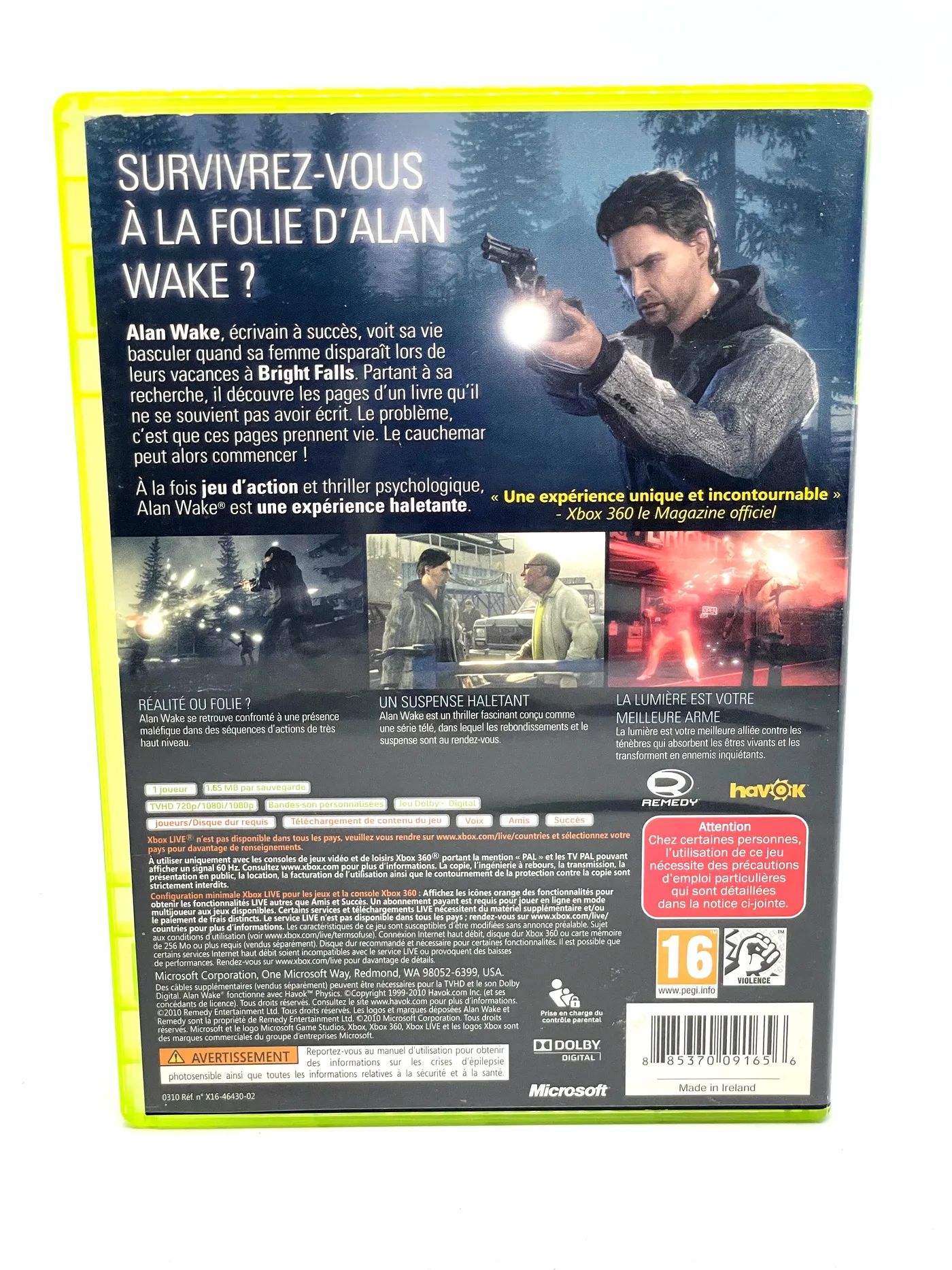 Alan Wake Xbox 360 Po Angielsku