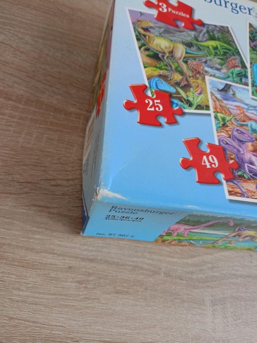 Puzzle dla dzieci Ravensburger z dinozaurami