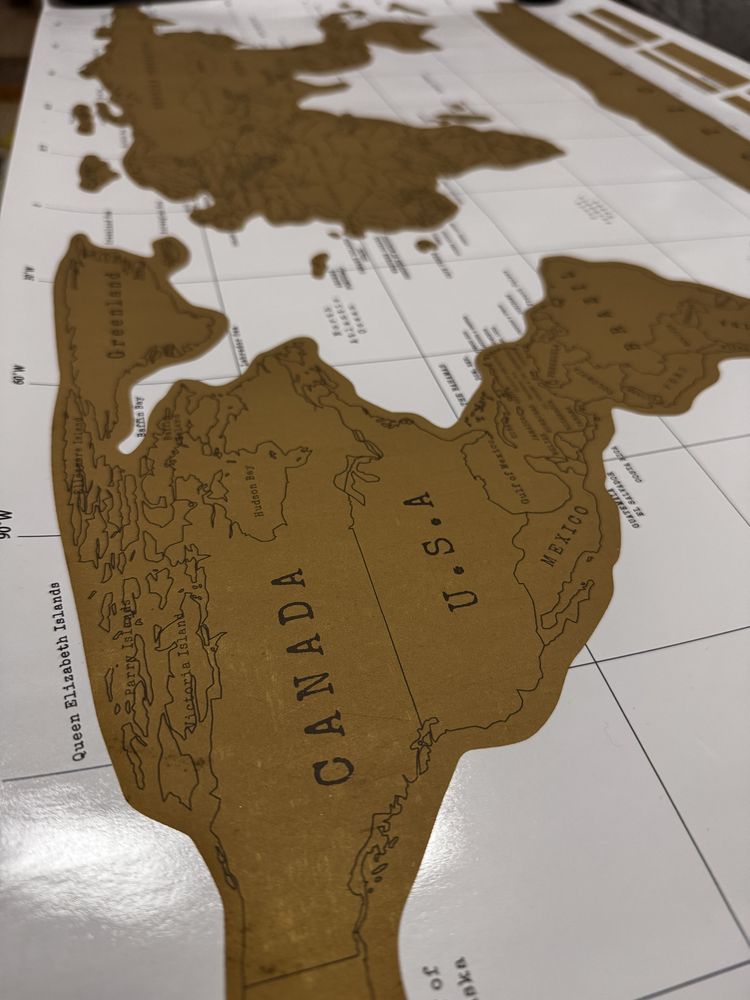 Scratch Map Mapa Świata zdrapka