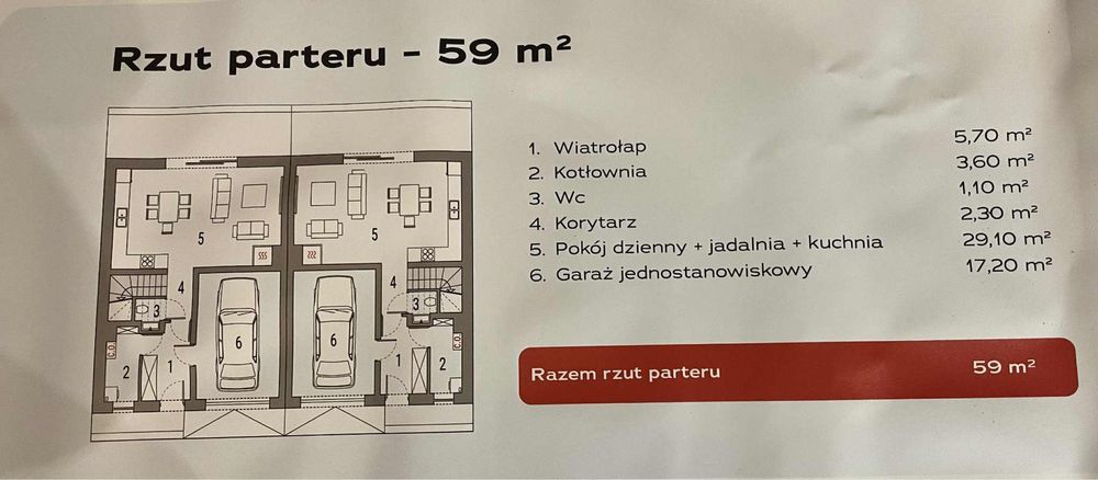 Dom w zabudowie bliźniaczej w Mieszkowicach