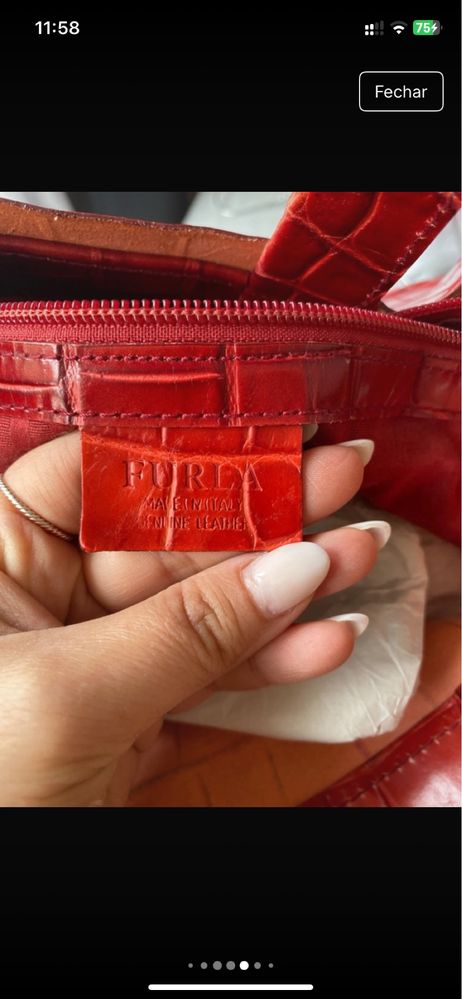 Mala vermelha Furla Original