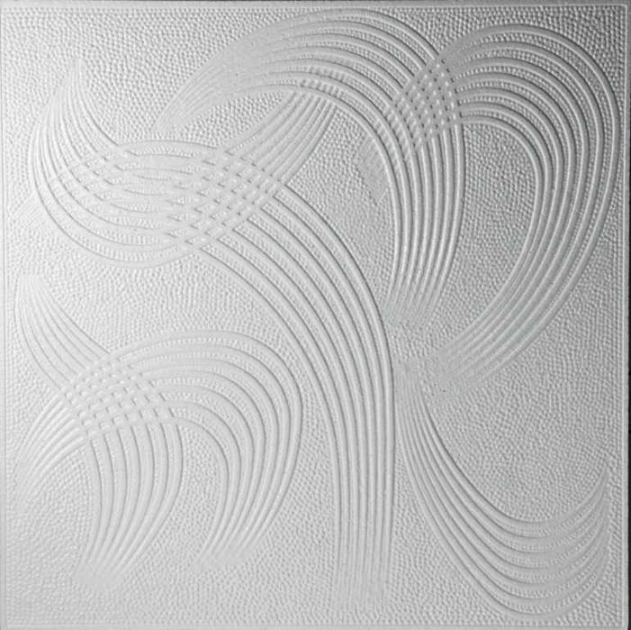 Плитка потолочная пенополистирольная 50смх50см толщ 5 мм