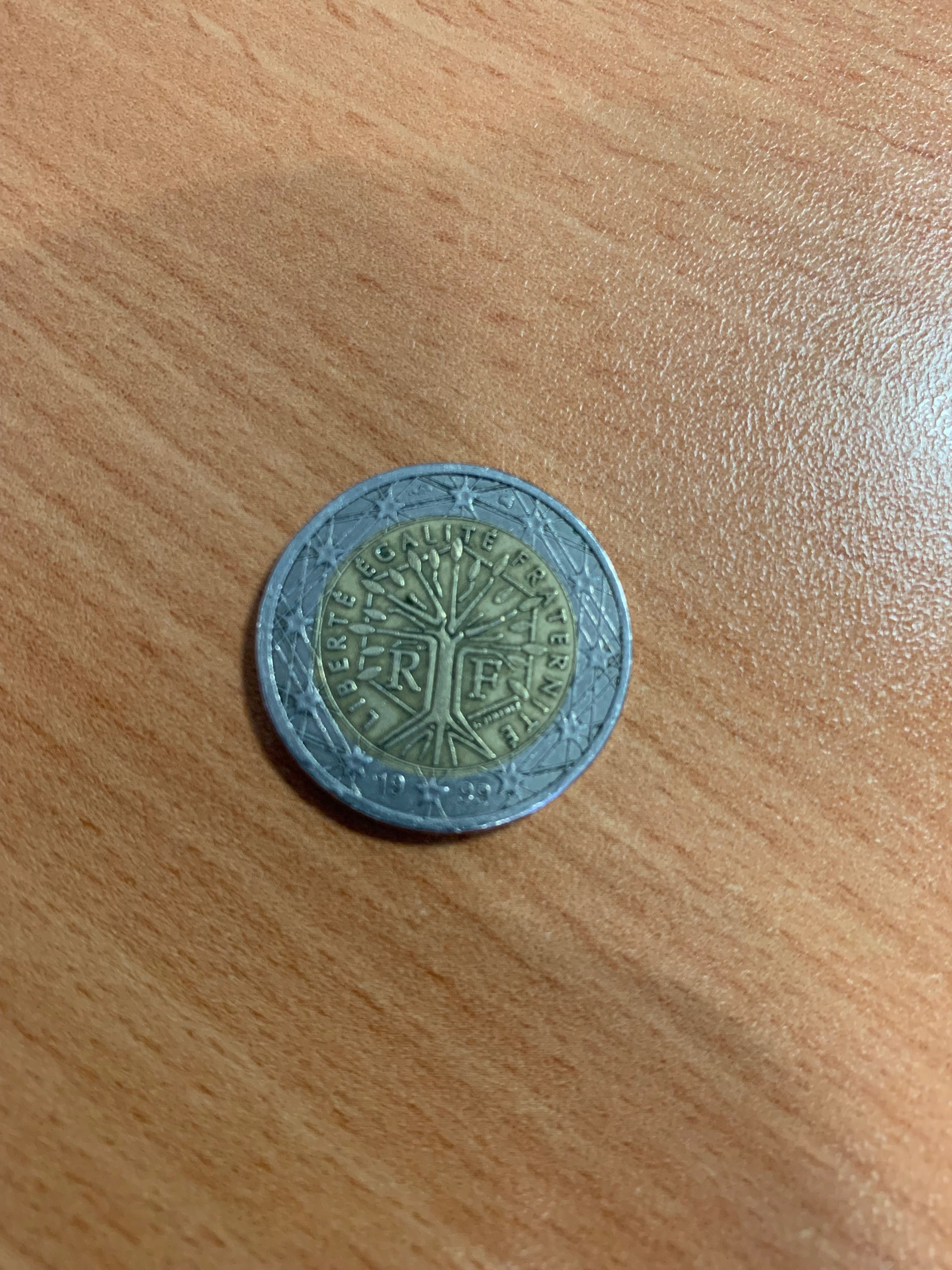 Moeda 2€ Rara França 1999