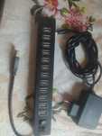 Sabrent 13 Port High Speed USB 2.0 Hub with Power Adapter and 2 Switch