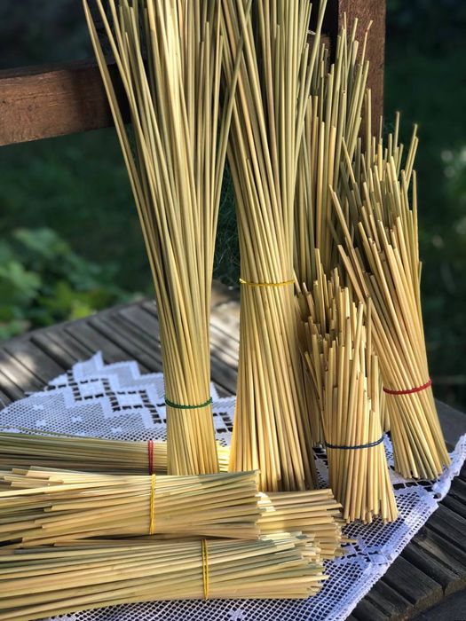 Соломка для пауків, чесаний рогіз, основи , жито , пшениця