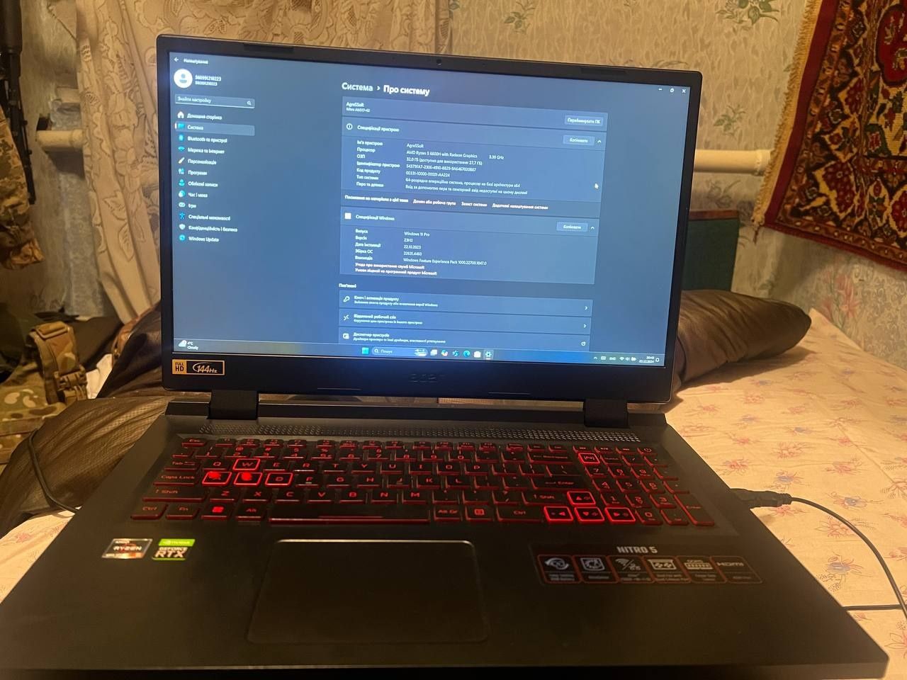 Aser nitro 5 RTX3050ti