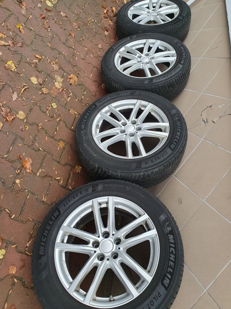 Felgi Koła 18" Bmw X3 G01 5x112 ET22+225.60.18 Michelin Alpin 5