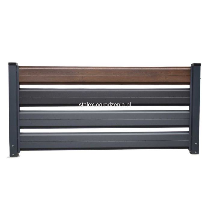 sztachety metalowe z blachy szerokość 20,5 cm