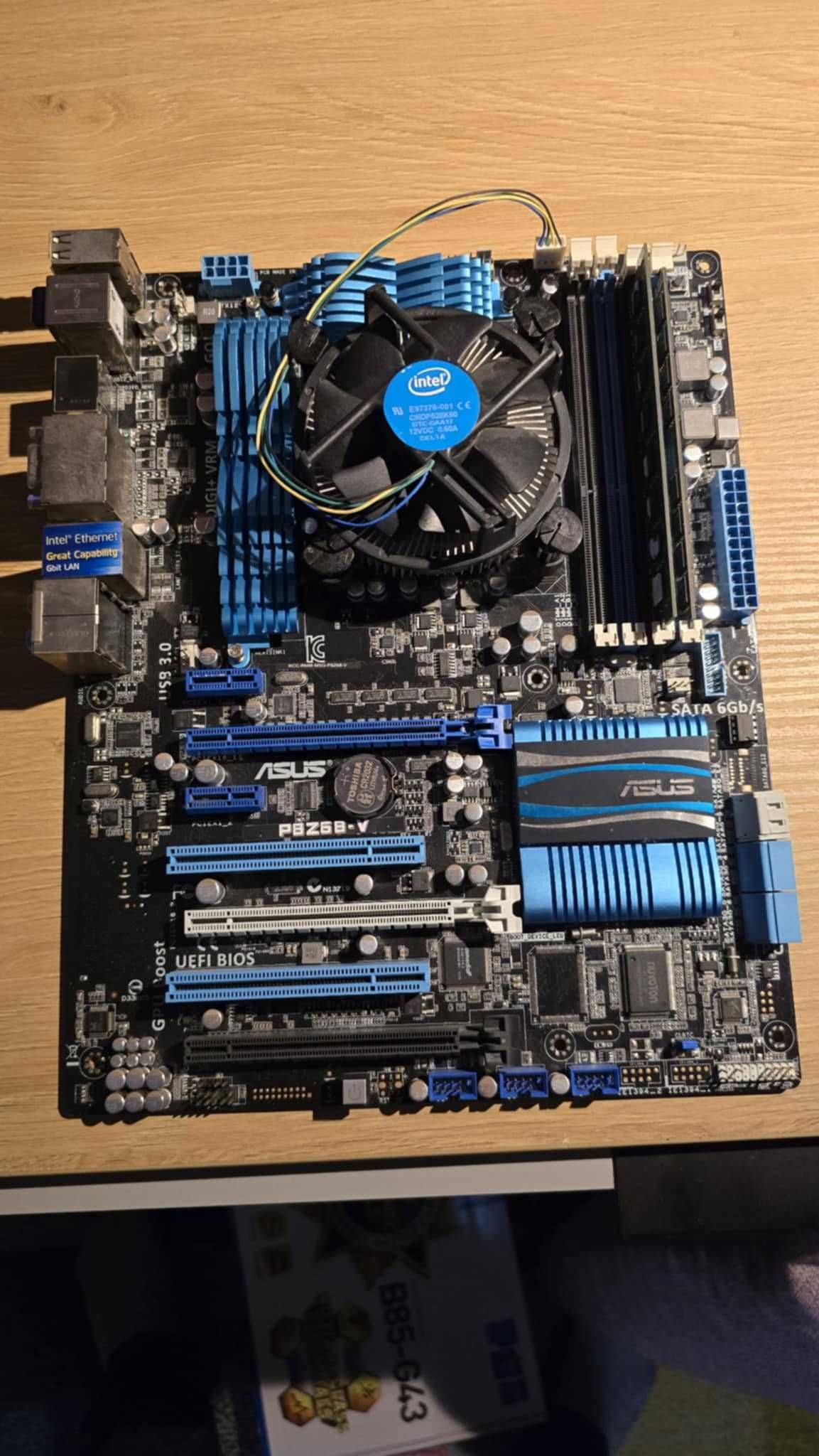 Procesor I7 3770 + Płyta ASUS P8Z68-V + 12gb ram DDR3 + Chłodzenie