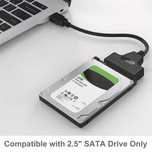 NOVO Adaptador de cabo SATA para USB 3.0 para discos rígidos PC