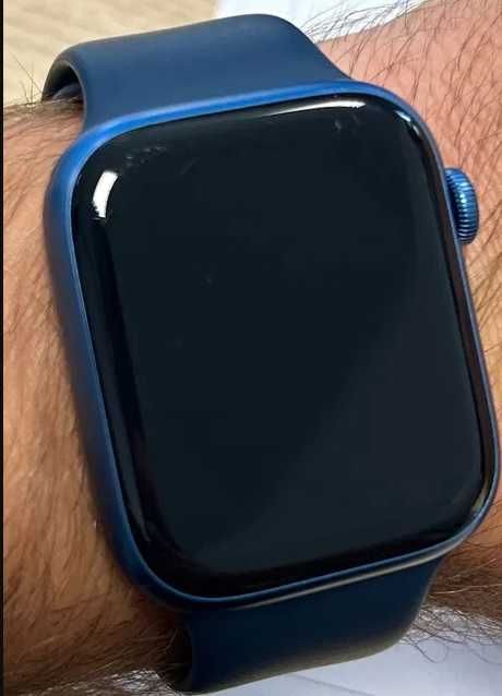 Apple Watch 7 GPS + Cellular 45mm + pasek sportowy (błękitna toń)