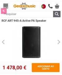 RCF ART 945-A Active PA Speaker
E sacos de proteção