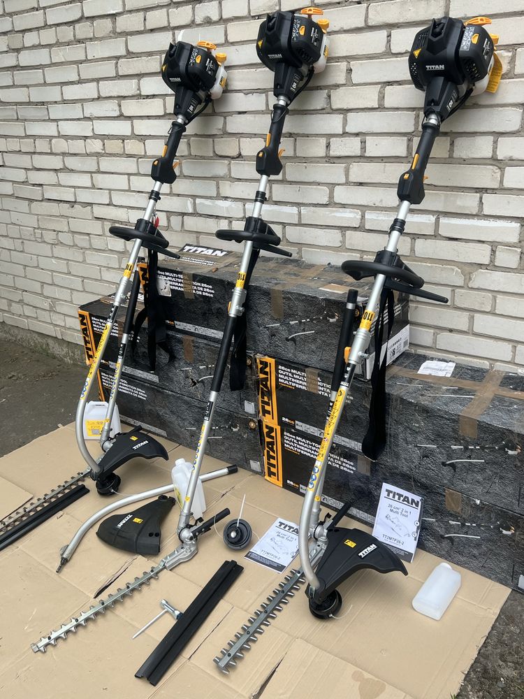 TITAN TT2MTP26–2 Бензиновий тример 2в1 бензокоса Англія