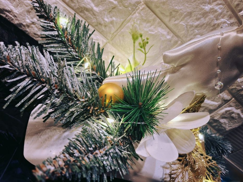 Stroik Świąteczny Bożonardzeniowy led