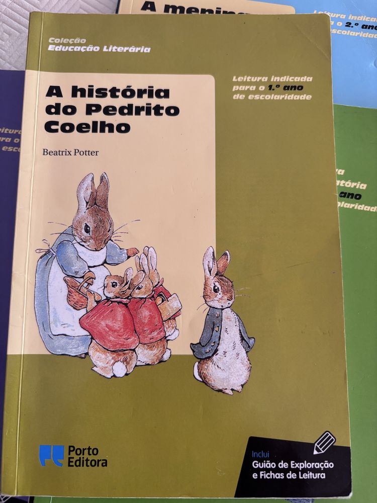 Livros de leituras recomendadas 1 e 2 ano do 1 ciclo