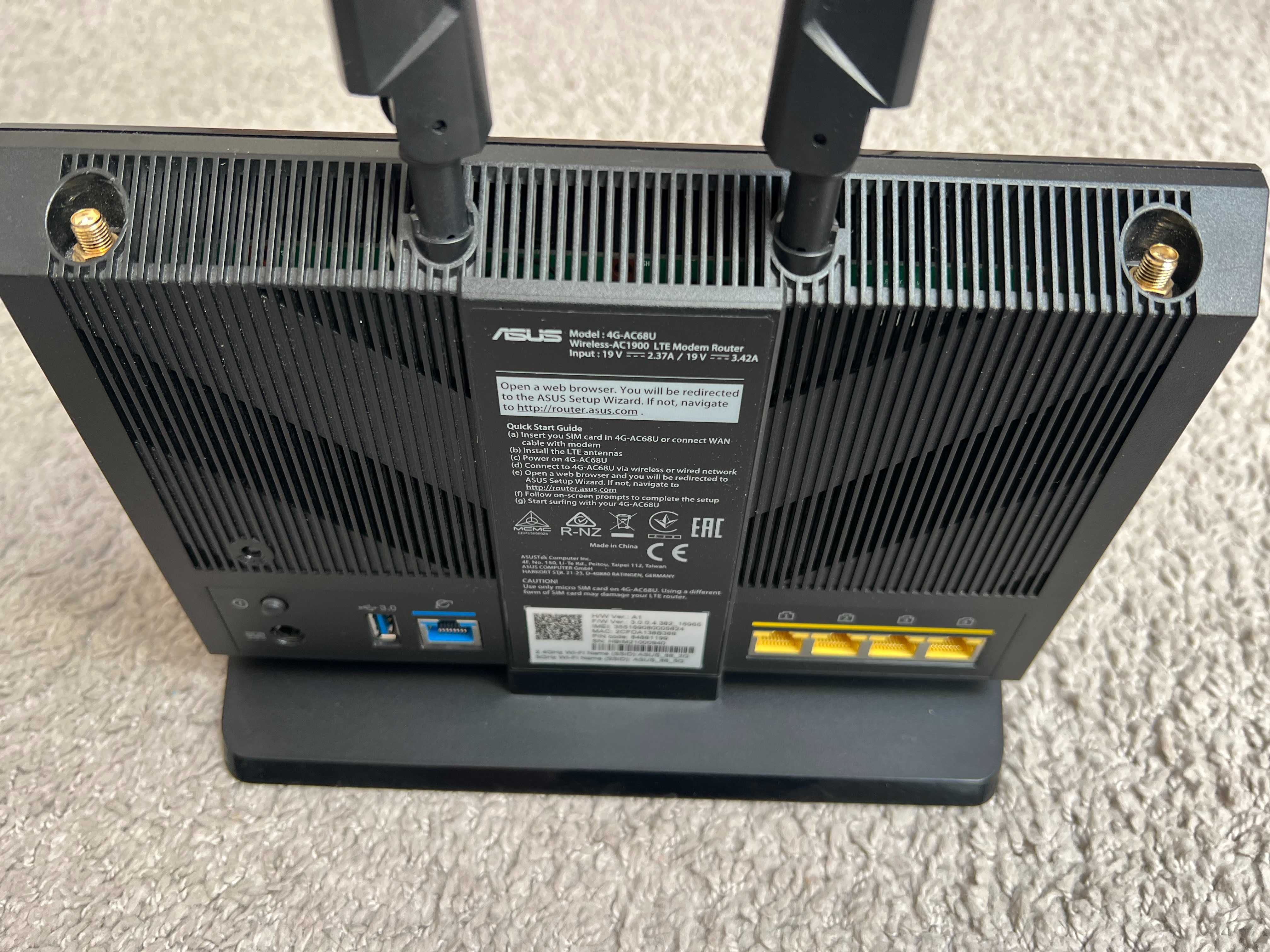 Router ASUS 4G-AC68U + 2x Lyra MAP-AC1300 AiMesh