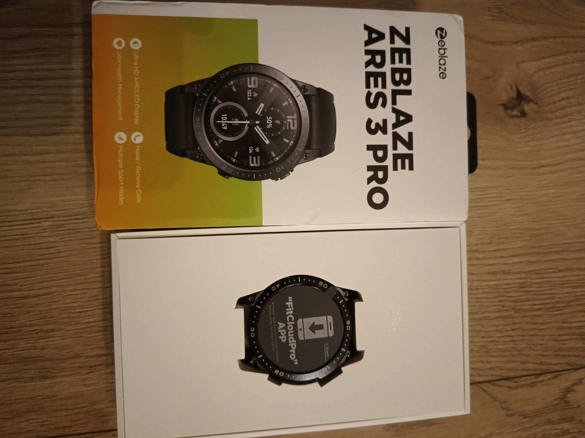 ZEBLAZE Ares 3 PRO smartwatch AMOLED menu PL.