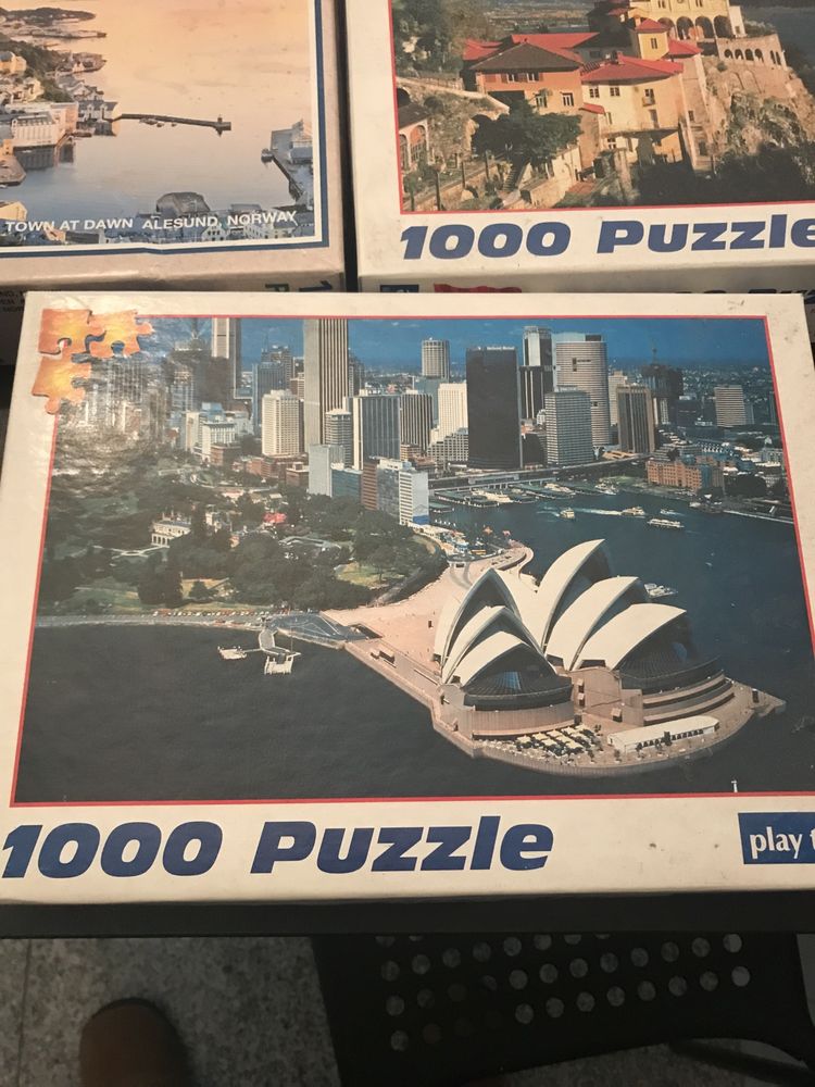 Puzzles variados de 1000 pecas