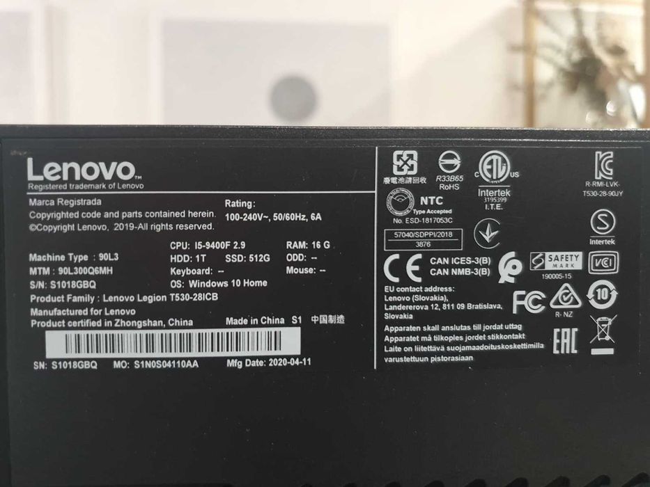 PC Gaming Lenovo Legion