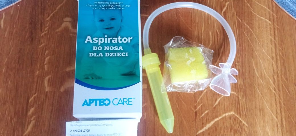 Nowy aspirator do nosa apteo care dla dzieci, do kataru