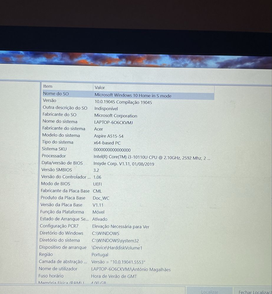 Acer Aspire A515-54 | i5 | 15,6’’ | Como novo!