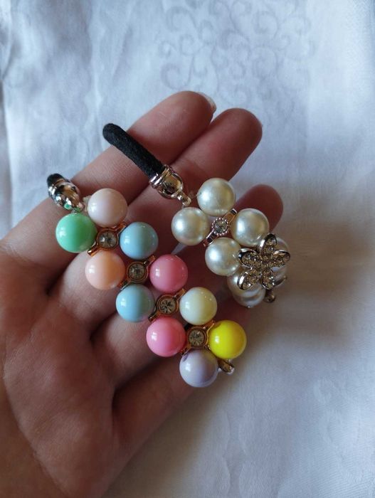 Резинки для волосся з бусинами