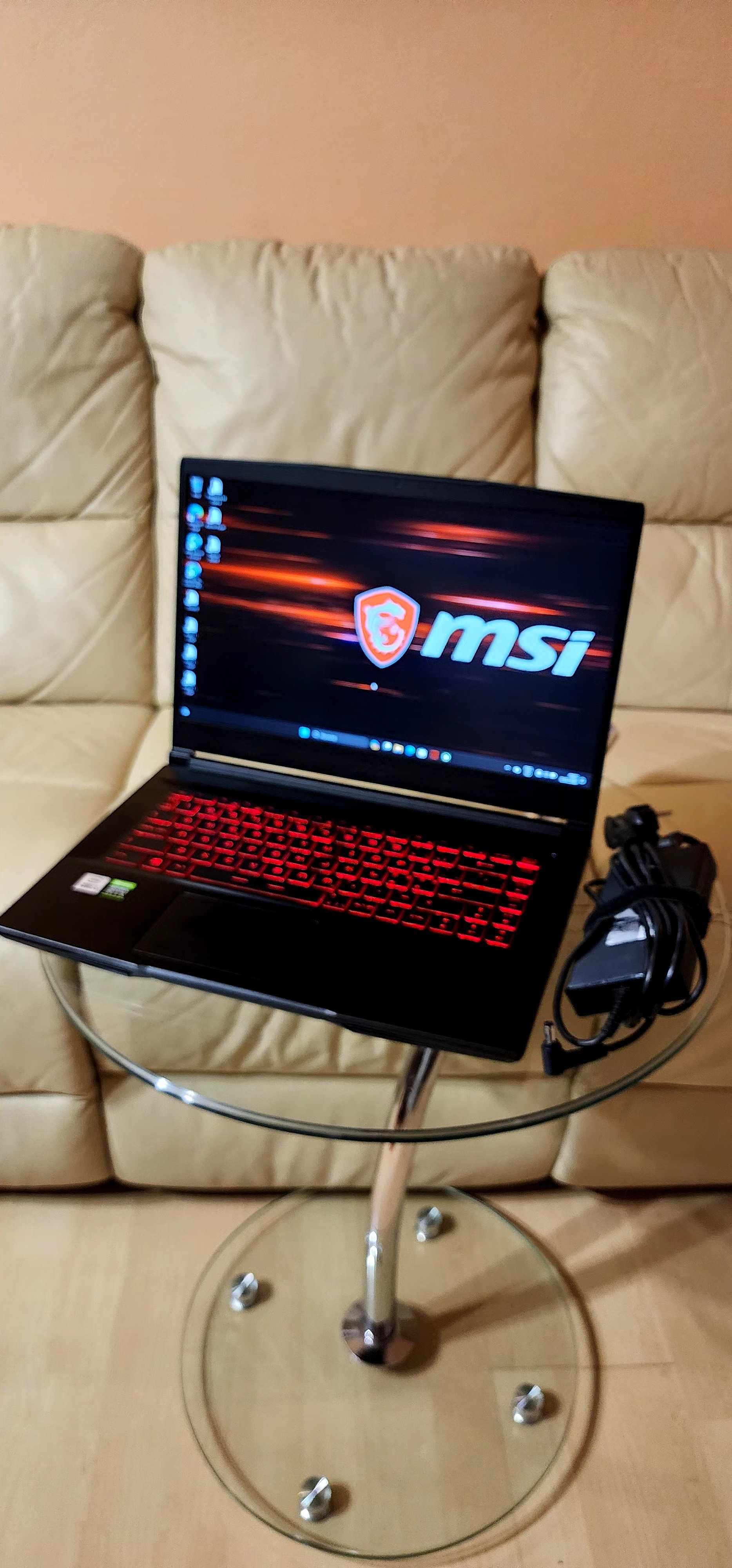 Lamptop gamingowy MSI GF65 Thin 10UE i5-10200H CPU 2.4 GHz