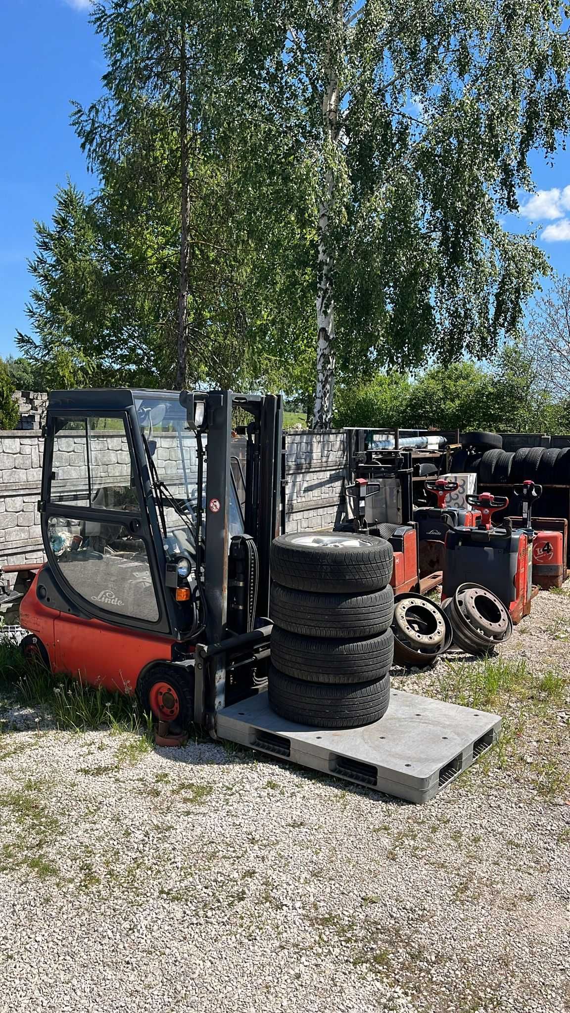 Wózki widłowe 6szt elektryczne Linde Używane