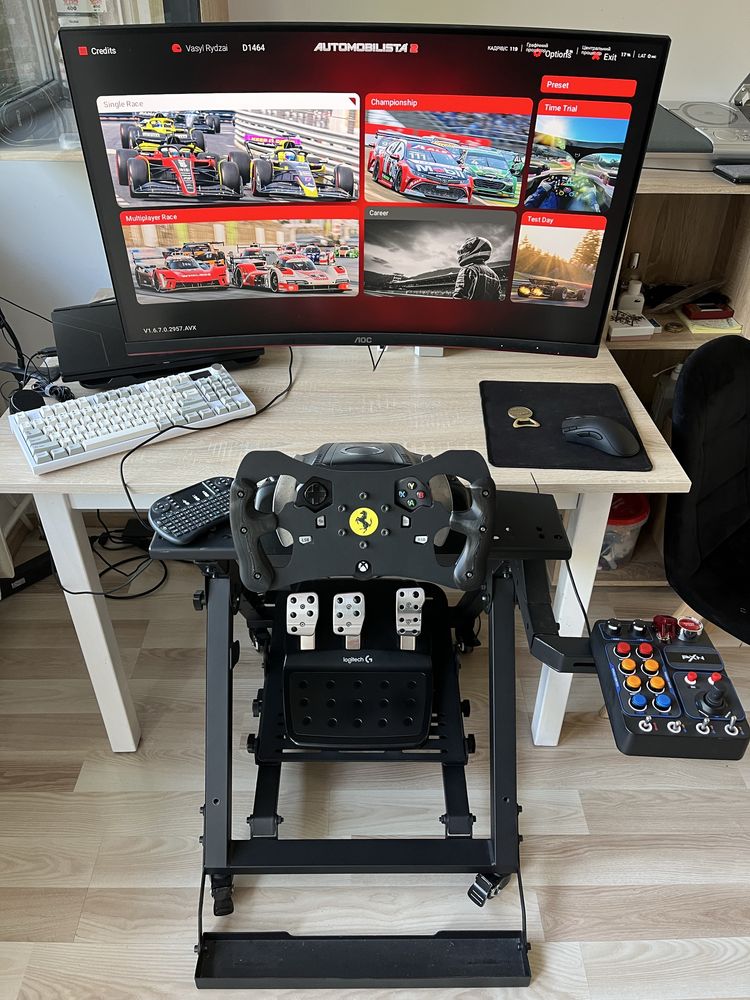 Ligitech g920, shifter, Next Level Racing, PXN CB1, monitor AOC 240hz