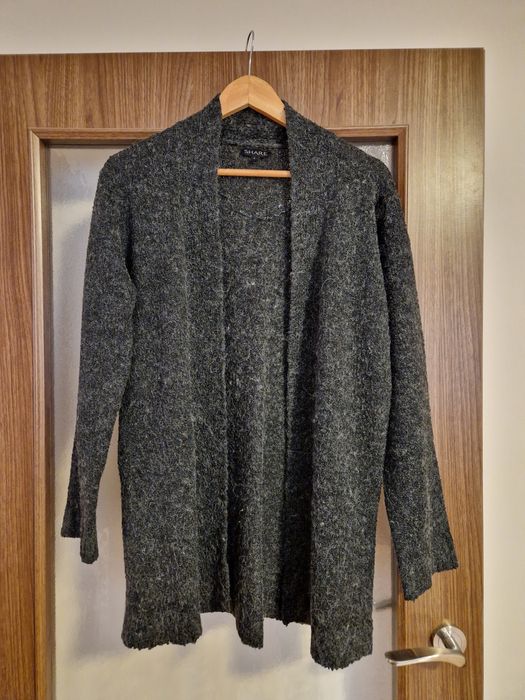 długi sweter z wełną i alpaką