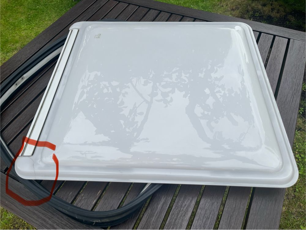 okno kamper przyczepa POLYPLASTIC 55x59