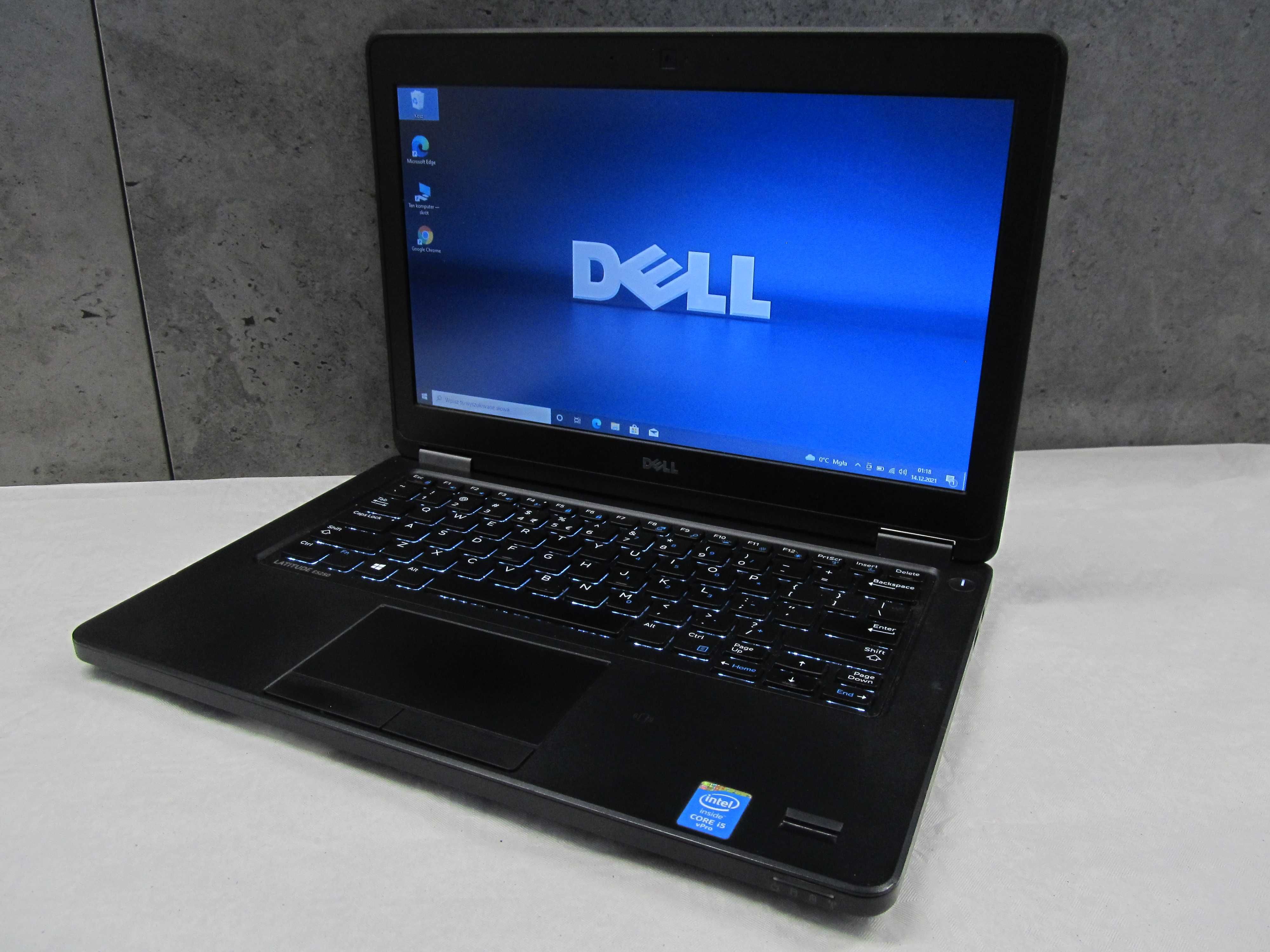 PROMOCJA Dell E5250 i5 5300U 8GB Dysk 128SD Laptop do Pracy Latitude