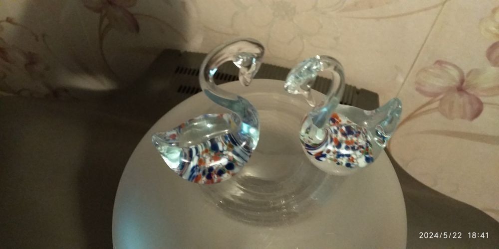 Лебеди хрустальные для торжеств
