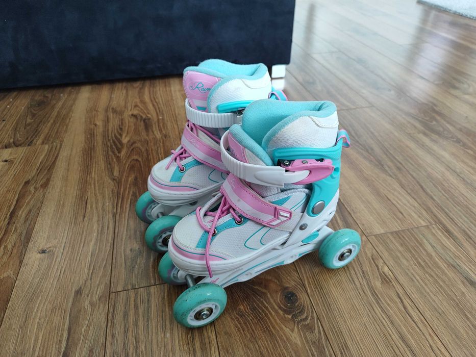 raven
Rolki Wrotki Łyżwy Regulowane 4w1 Raven Isla R. 27-30