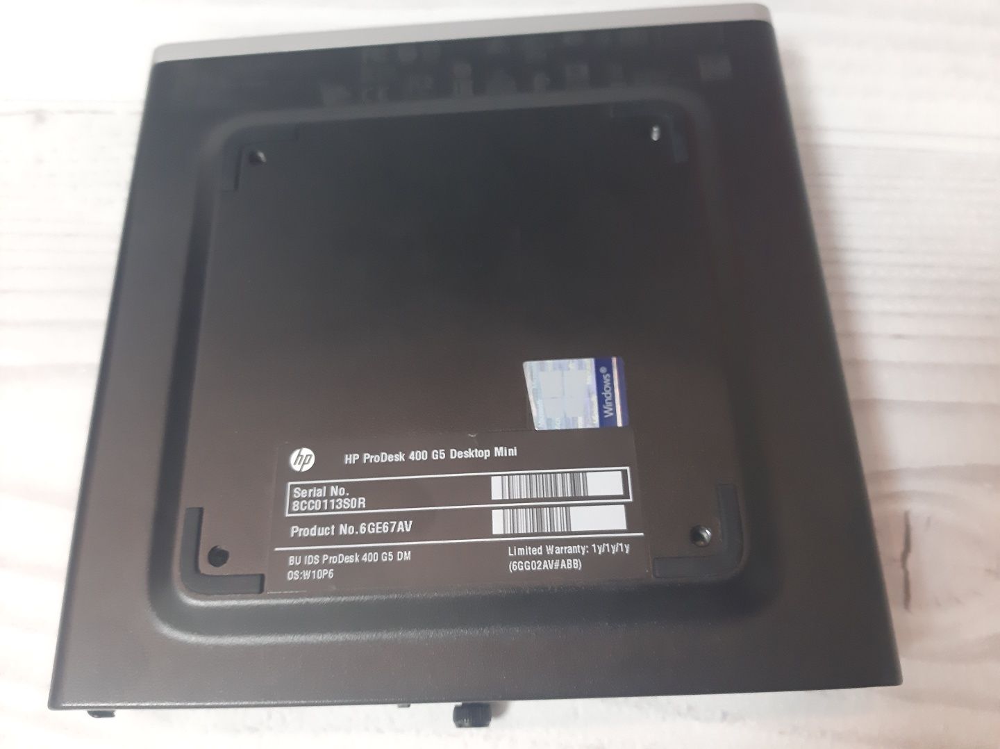 ПК (неттоп) HP prodesk 400 g5, i3 9100T, 8gb DDR 4 2666 mhz, 256gb m.2