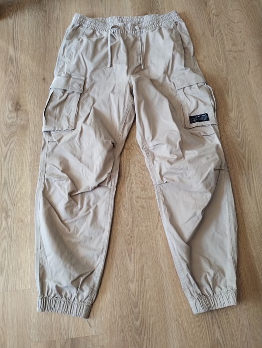 Spodnie bojówki H&M beżowe, sportowe, rozmiar S