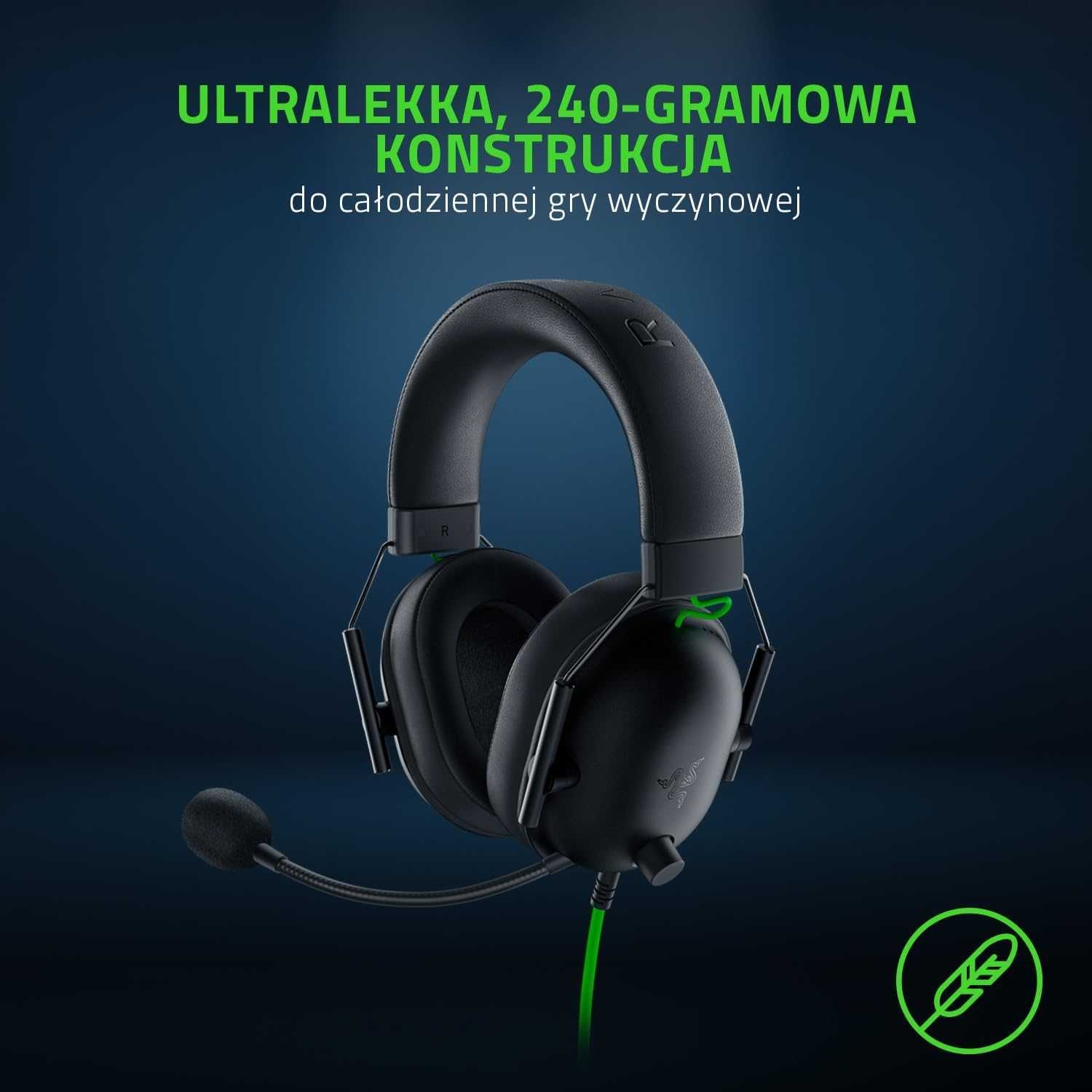 Razer Blackshark V2 X Słuchawki Gamingowe Premium NOWE POWYSTAWOWE