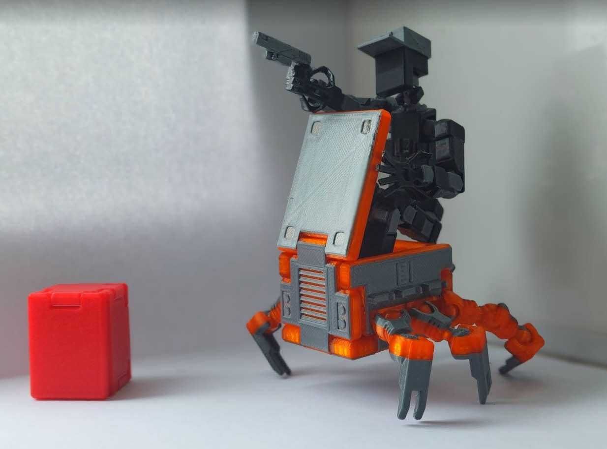 Робот трансформер КРАБ 13 из серии игрушка Dummy 13 Lucky сувенир