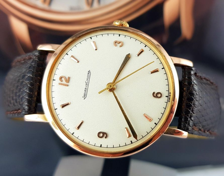 Złoty zegarek Jaeger-LeCoultre lata 60te zloto 18k Vintage Vacheron