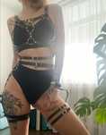 Harness uprząż bielizna majtki stringi sexi erotyczna
