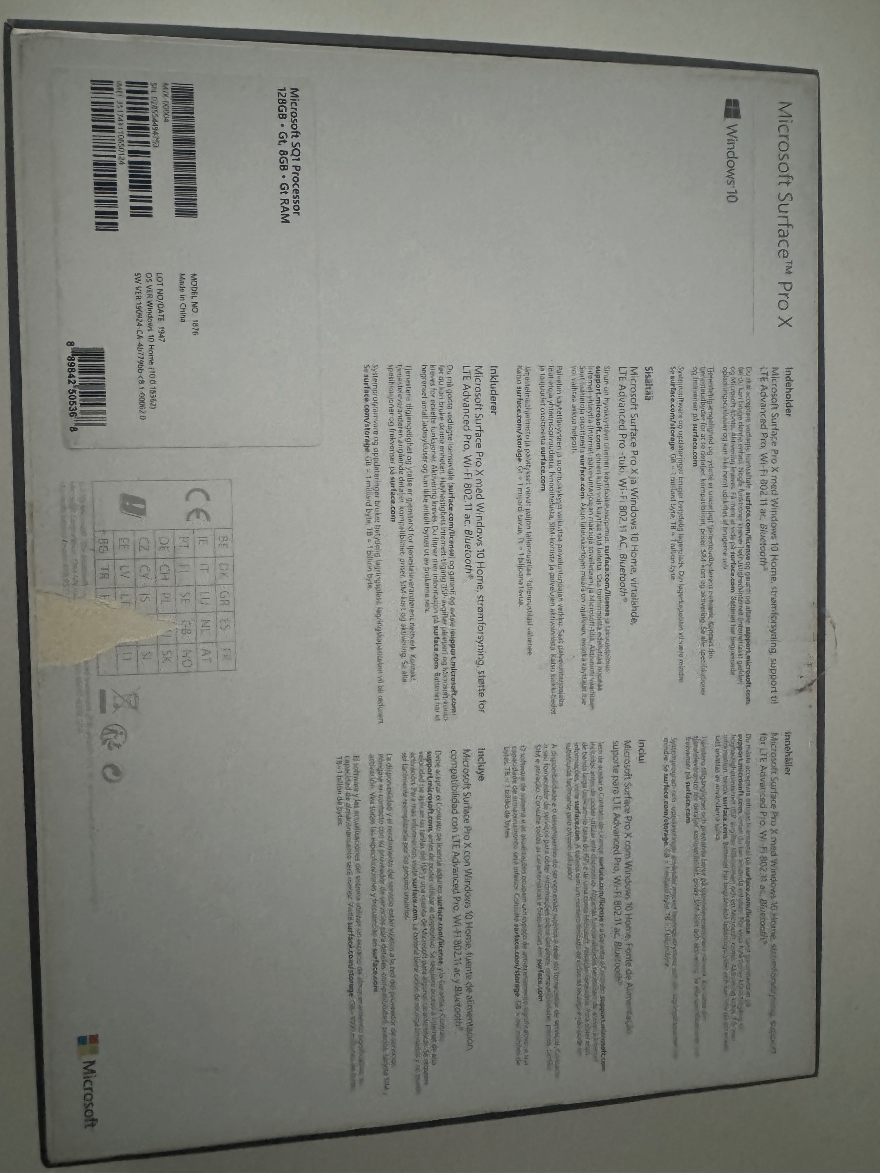 Surface PRO X 128GB sq1