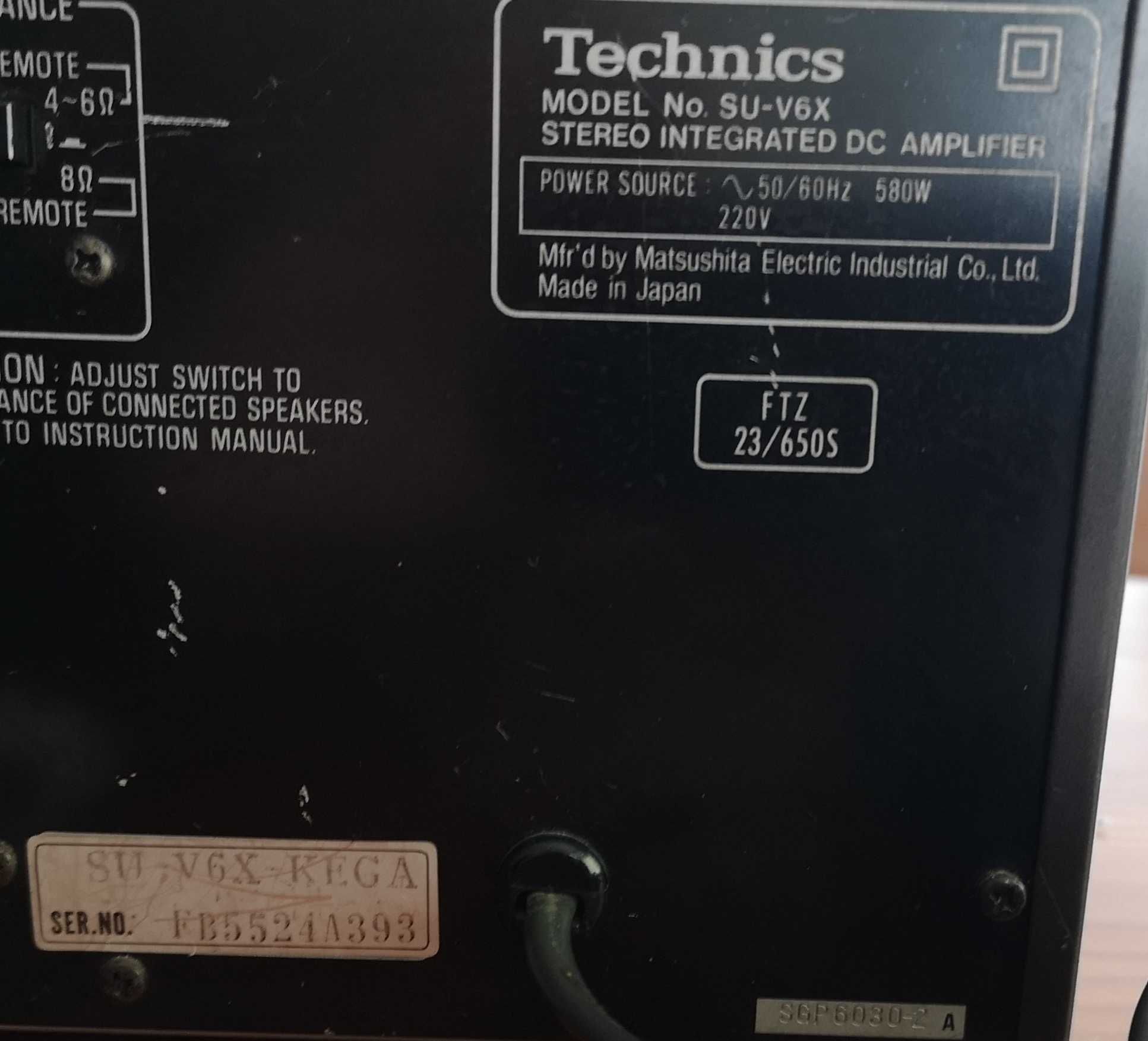 Amplificador Technics SU-V6X