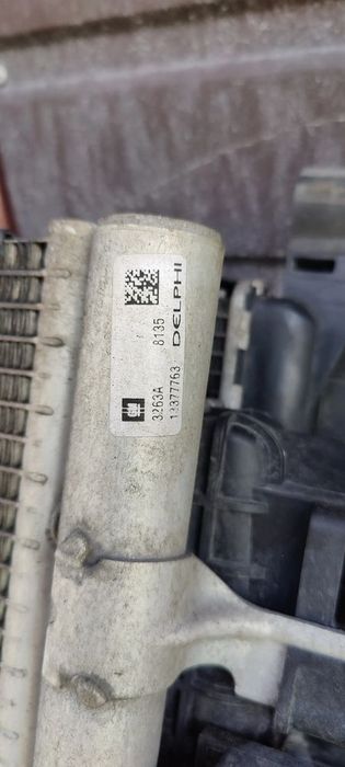 pas przedni opel zafira tourer c chłodnice chłodnica wody klimatyzac