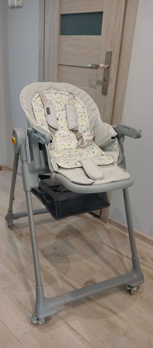Kinderkraft Lastree 2w1 - krzesełko do karmienia, leżaczek | Grey