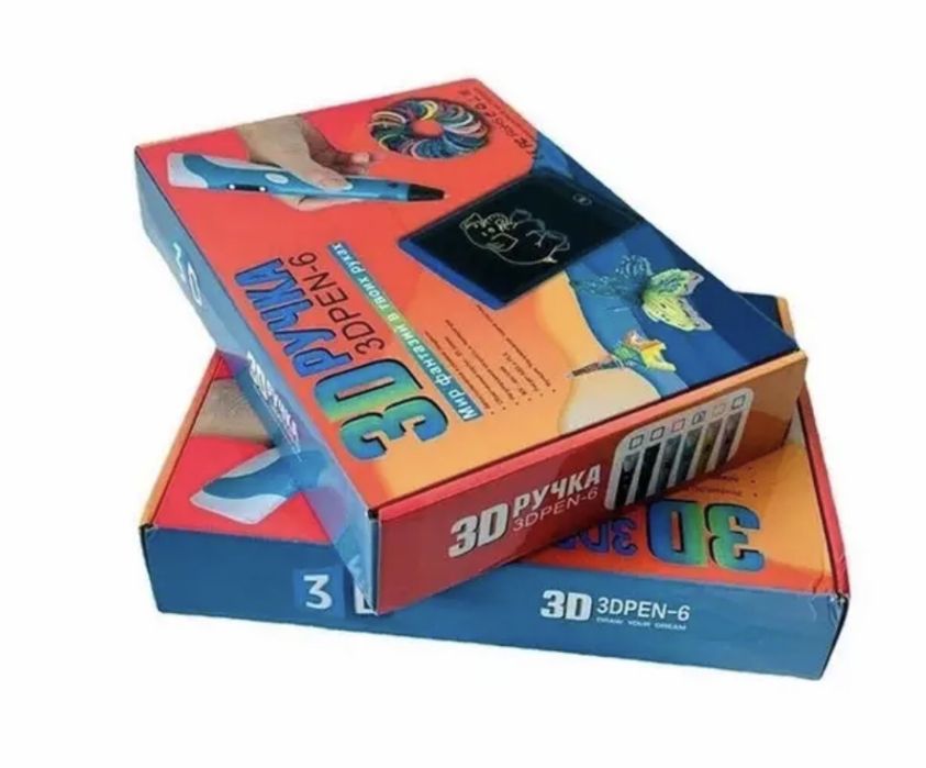 Большой набор для творчества 3Д ручка 3D Pen-6 с LCD дисплеем