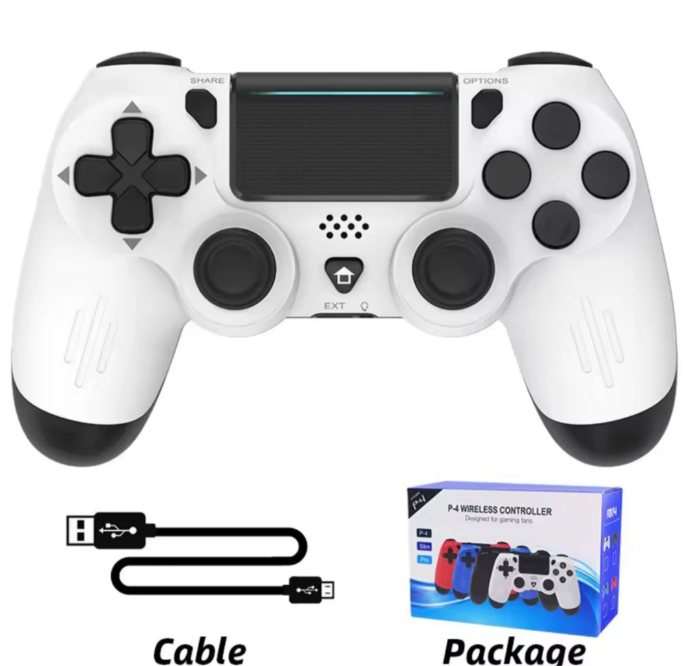Bezprzewodowy Pad do PS4 Doubleshock Kontroler Biały